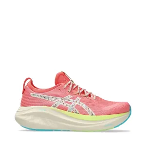 Asics Women's Gel-Nimbus 27 TR Sneaker in Nature Bathing/Guava