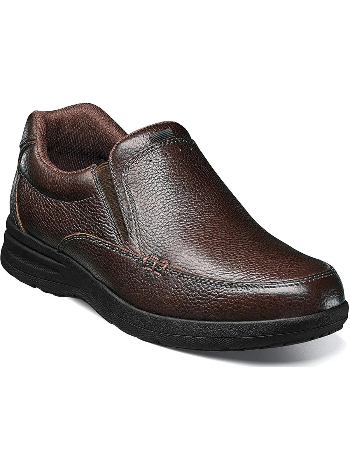 Cam Mens Leather Lightweight Slip-On Shoes