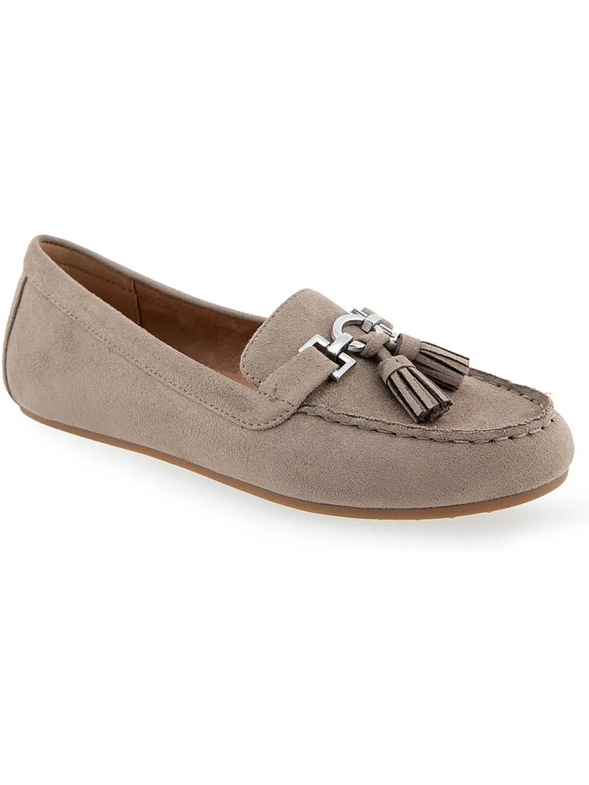 Deanna Womens Faux Leather Driving Moccasins Tassel Loafers