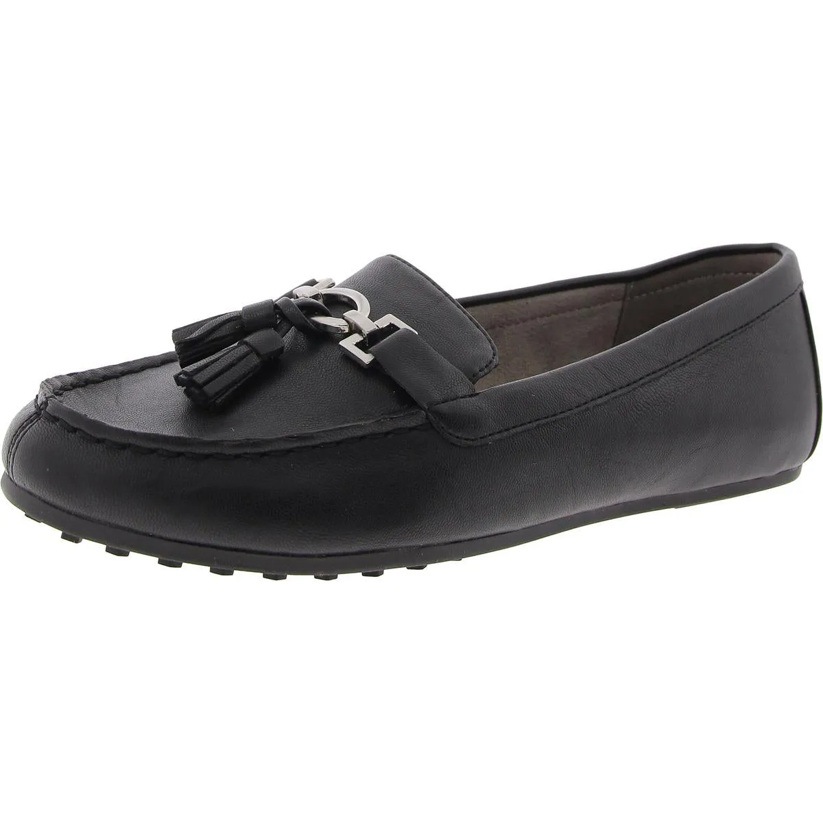Deanna Womens Faux Leather Driving Moccasins Tassel Loafers
