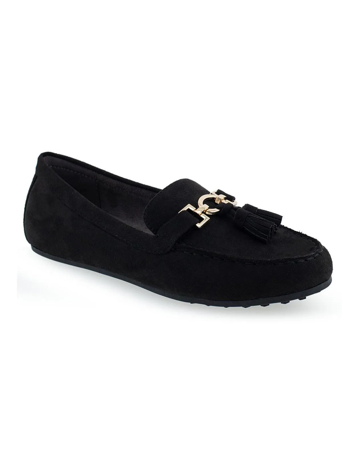 Deanna Womens Faux Leather Driving Moccasins Tassel Loafers