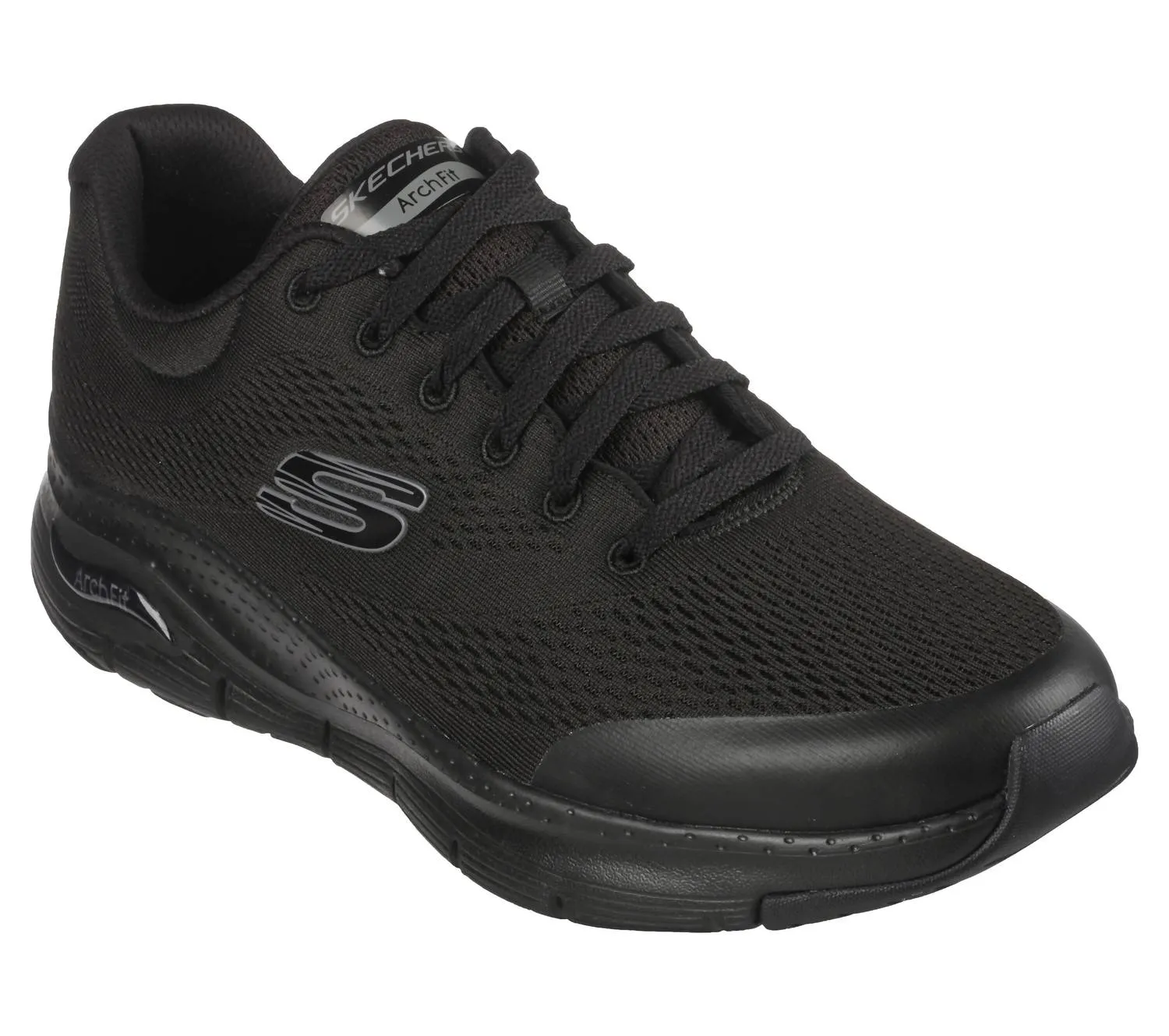 Men's Arch Fit Shoes - Medium Width In Black