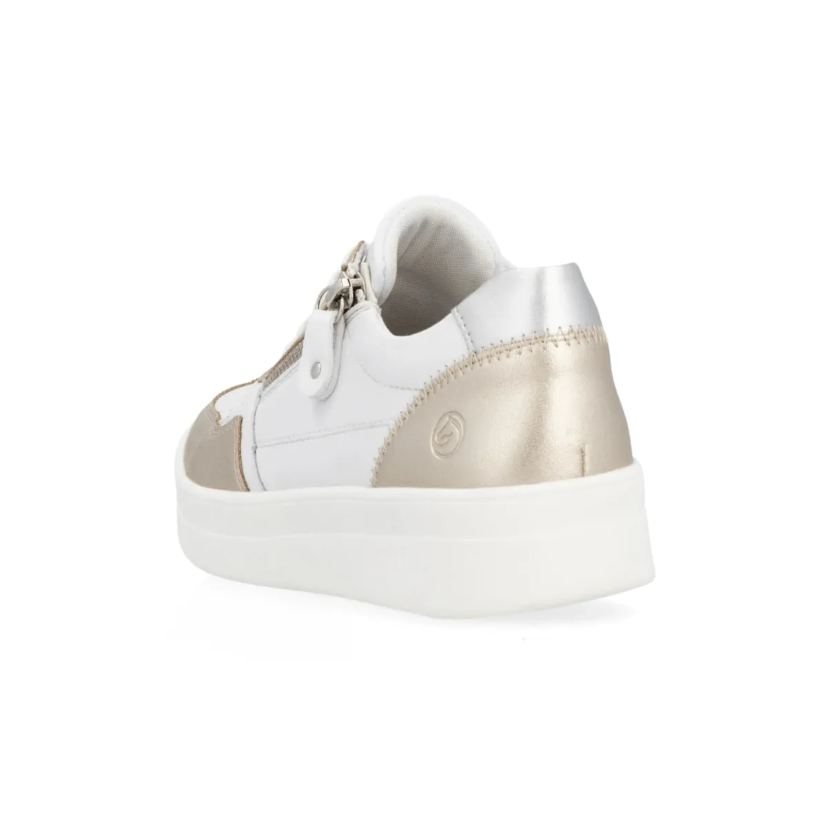Rieker Women's Kendra D0J05-81 Pale Gold/White/Silver