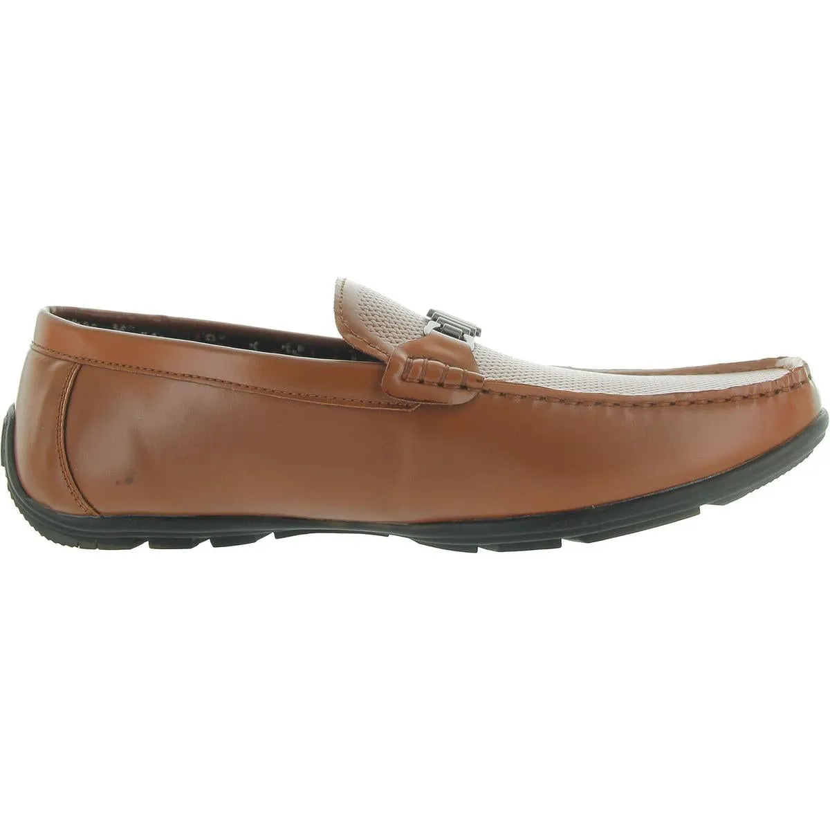Tuloum Mens Faux Leather Bit Driving Moccasins