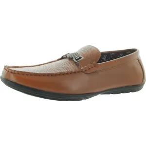 Tuloum Mens Faux Leather Bit Driving Moccasins