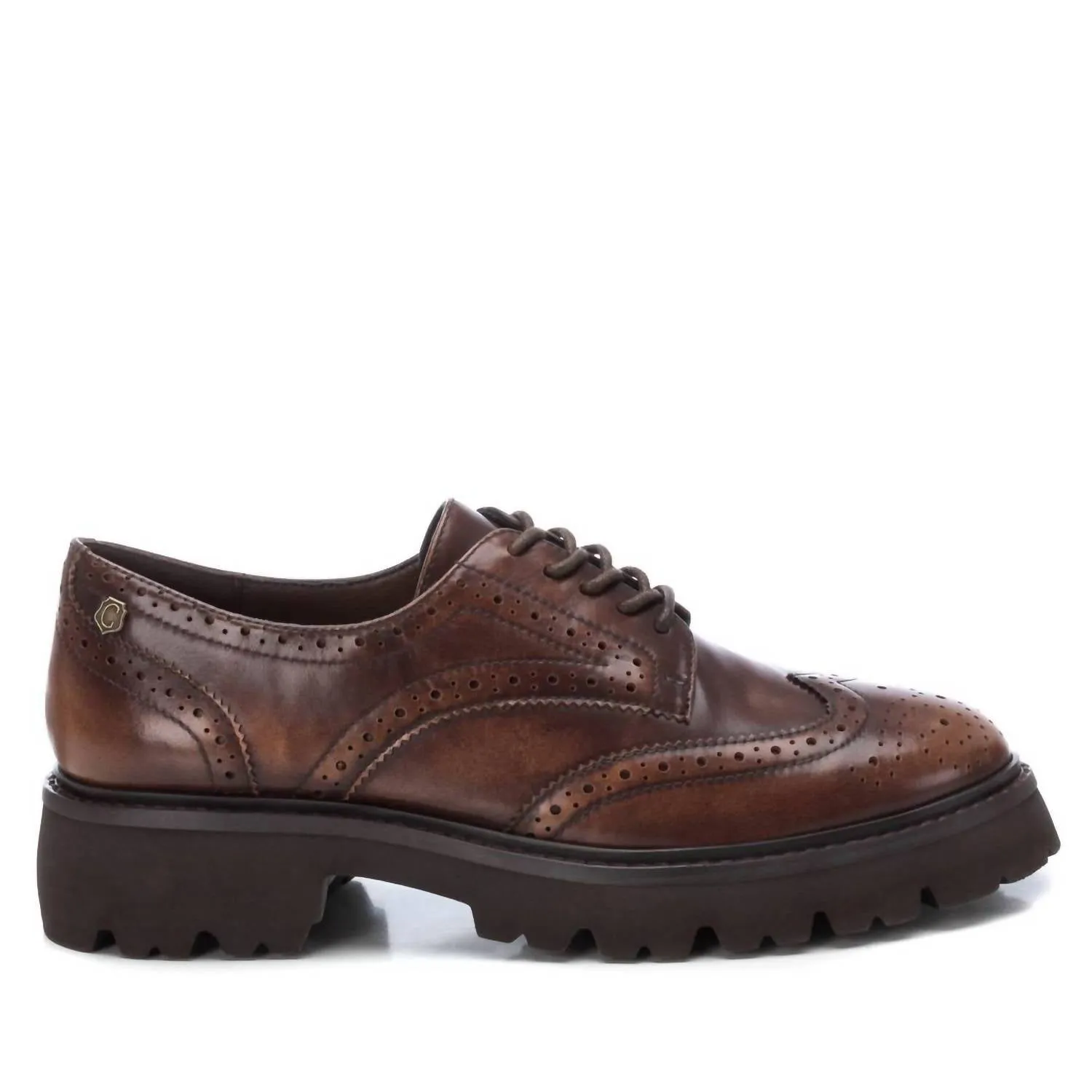 Women's Leather Moccasins In Brown